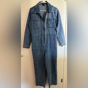 Wild Fable Classic Blue Denim Jumpsuit